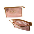 Stripe PVC Cosmetic Bag